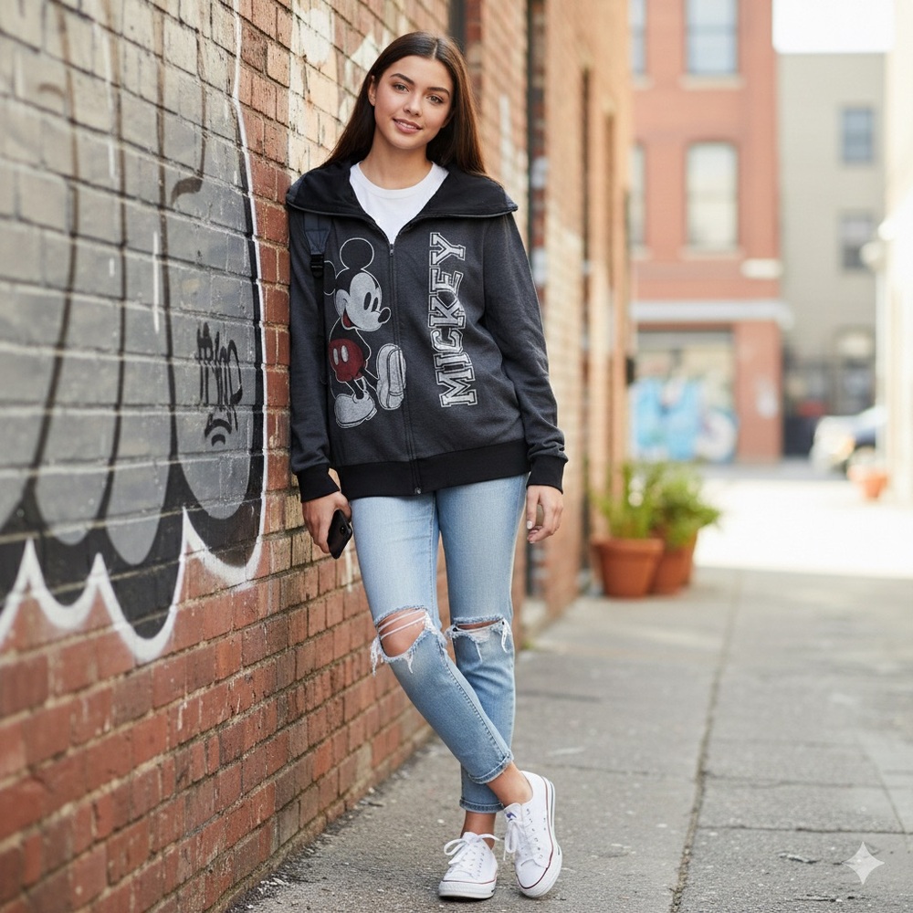 Jerry Leigh Disney Mickey Mouse Graphic Hoodie